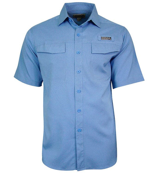 Camisa de pesca de manga corta con ventilación y protección UV para hombre Troller