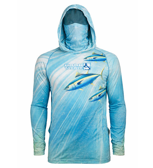 Sudadera con capucha y braga de pesca UV Tuna Abyss para hombre
