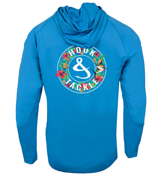 Sudadera con capucha de pesca UV Tropic Mix para hombre