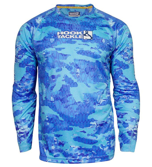 Camisa de Pesca UV con Ondas Camufladas Fractales (8-20)