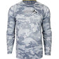 Fractal Camo Waves UV Fishing Shirt (8-20)
