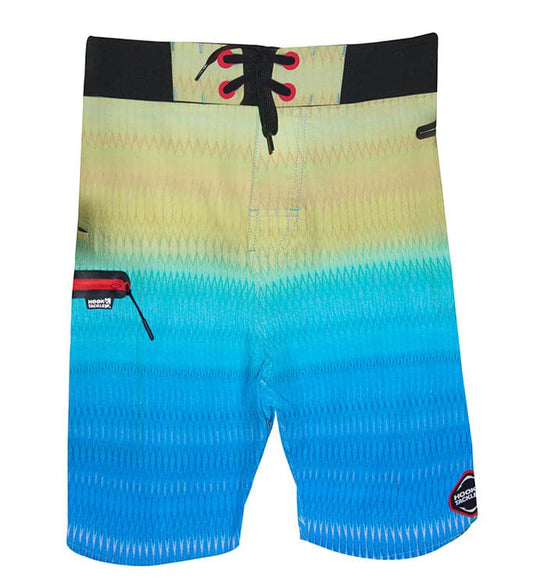 Boardshort elástico de escamas degradadas para hombre