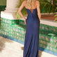 Nox Anabel M1703 Cutout Strapless Asymmetrical Beaded Dress