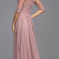 CLEARANCE - Aspeed USA M2078 Sheer Mid-Length Sleeve Long Dress (Size M)