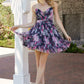 Nox Anabel M992 Elegante y Delicado Vestido de Gasa sin Tirantes con Estampado Floral