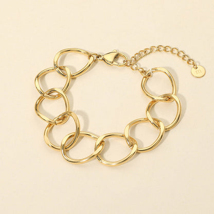 Stainless Steel Chunky Link Chain Bracelet