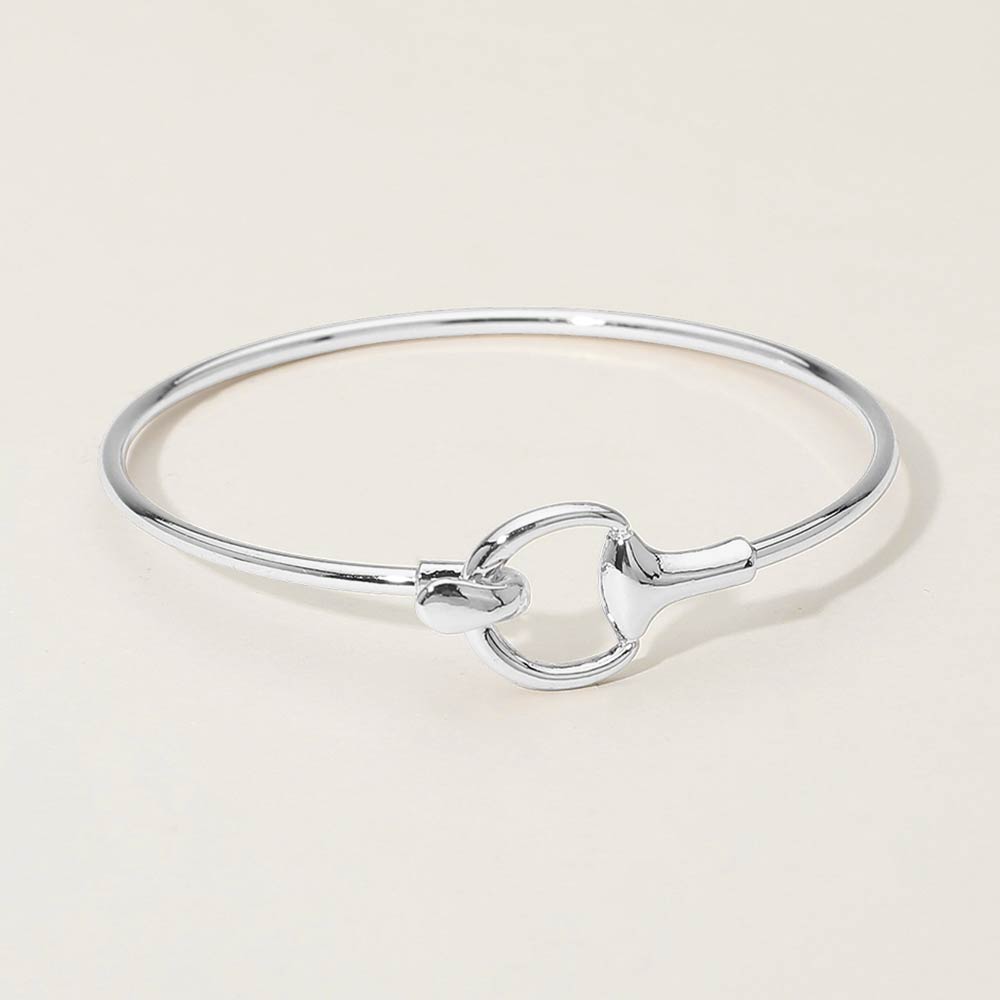 Metal Hook Bangle Bracelet