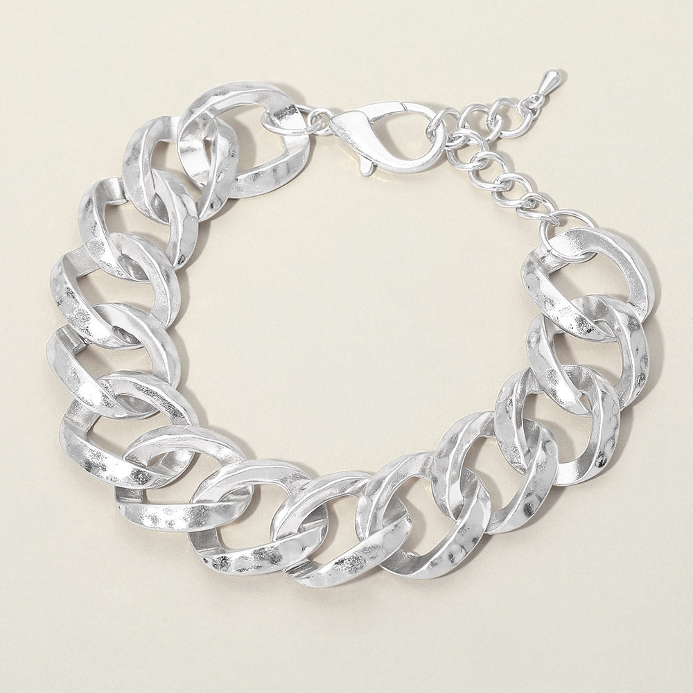 Bold Chunk Chain Link Bracelet