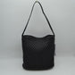 Woven Bucket Hobo Bag with Wide Shoulder Strap