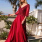 Nox Anabel MF100 Long Sequin Bodice 3/4 Sleeve A-line Gown