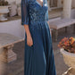 Nox Anabel MF100 Long Sequin Bodice 3/4 Sleeve A-line Gown