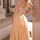 Nox Anabel MF104 Tea Length Sequin Bodice Short 3/4 Sleeve Dress