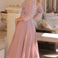 Nox Anabel MF104 Tea Length Sequin Bodice Short 3/4 Sleeve Dress