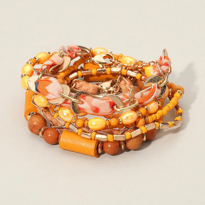 6PCS - Boho Beaded Multi Layered Bracelets