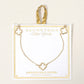 SECRET BOX_Genuine Gold Dipped Open Quatrefoil Station Necklace