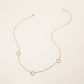 SECRET BOX_Genuine Gold Dipped Open Quatrefoil Station Necklace