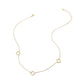 SECRET BOX_Genuine Gold Dipped Open Quatrefoil Station Necklace