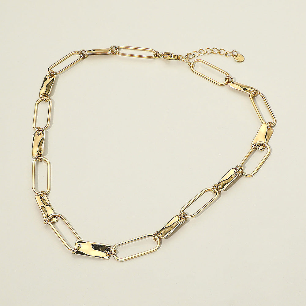 Chunky Paperclip Stainless Steel Link Necklace