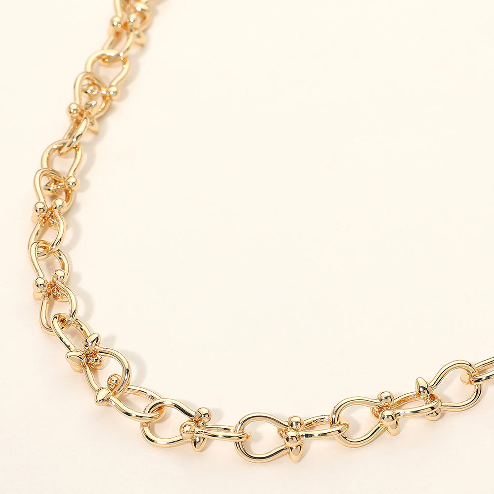 Abstract Link Chain Necklace