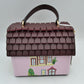 Whimsical House Shaped Top Handle Crossbody Handbag