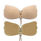 B Cup Backless Strapless Adhesive Lace-Up Push-Up Wing Bra