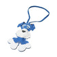 Faux Leather Adorable Dog Bag Charm