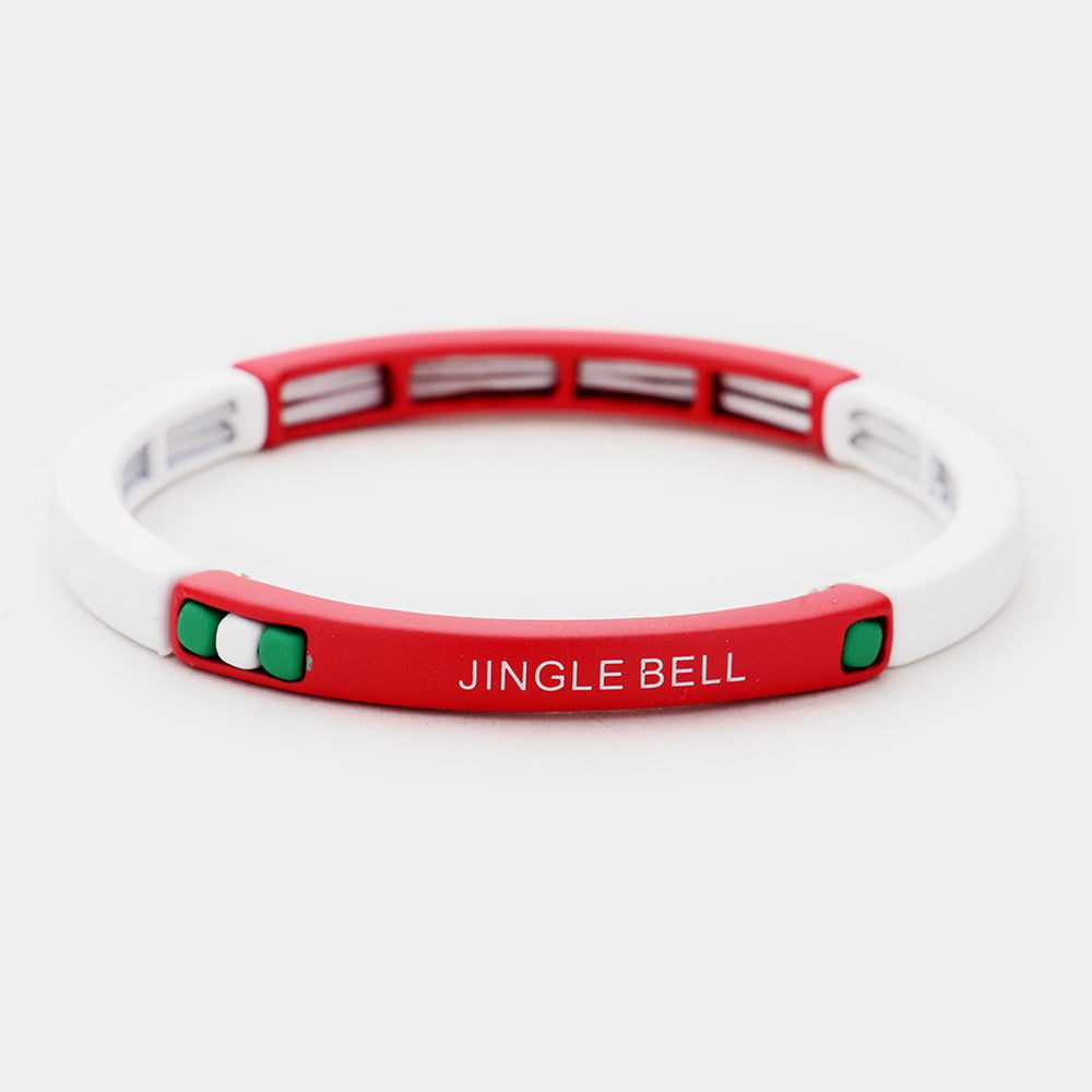 JINGLE BELL Message Stretch Bracelet