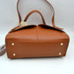 Geometric Envelope Flap Multi-Compartment Tote Bag with Long Shoulder Straps