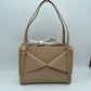 Geometric Envelope Flap Multi-Compartment Tote Bag with Long Shoulder Straps