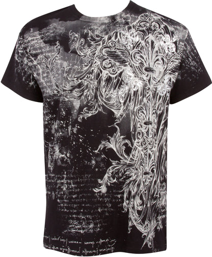 Sakkas Vines and Fleur De Lis Cotton Mens T-Shirt