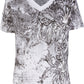 Sakkas Vines and Fleur De Lis V-Neck Mens T-Shirt