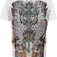 Sakkas Garden of Eden - Camiseta de moda para hombre, con relieve metálico