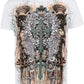 Sakkas Garden of Eden - Camiseta de moda para hombre, con relieve metálico