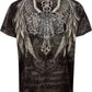 Royalty Metallic Silver Short Sleeve Crew Neck Cotton Mens Fashion T-Shirt
