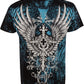 Sakkas Great Guardian Metallic Embossed Mens Fashion T-Shirt