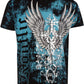 Sakkas Great Guardian Metallic Embossed Mens Fashion T-Shirt