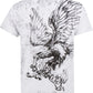 Sakkas Noble Eagle Metallic Embossed Mens Fashion T-Shirt