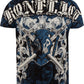 Sakkas Kings Glory Metallic Embossed Mens Fashion T-Shirt