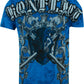 Sakkas Kings Glory Metallic Embossed Mens Fashion T-Shirt