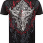 Sakkas Saints Glory Metallic Embossed Mens Fashion T-Shirt