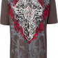 Sakkas Saints Glory Metallic Embossed Mens Fashion T-Shirt