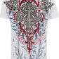 Sakkas Saints Glory Metallic Embossed Mens Fashion T-Shirt