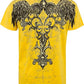 Eagle Metallic Silver Accents Short Sleeve Crew Neck Cotton Mens Fashion T-Shirt