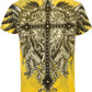 Sakkas Cross Metallic Silver Accents Cotton Mens Fashion T-Shirt