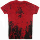 Sakkas Fleur de Lis Tree Branches Metallic Silver Embossed Cotton Mens T-Shirt