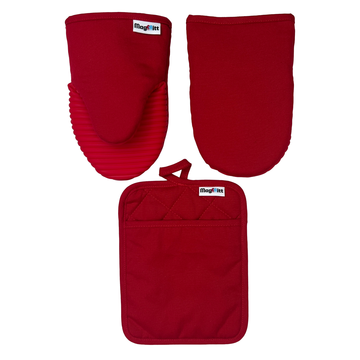 The MagMitt 3 Piece Set (Cherry Red)