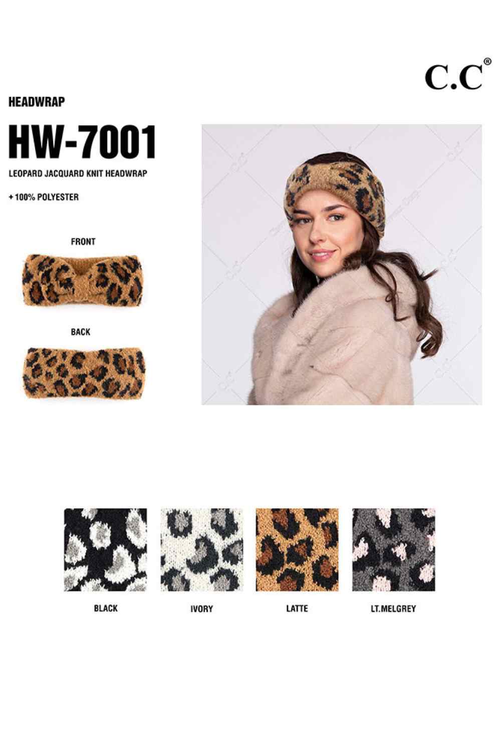 C.C Leopard Headband