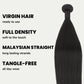 Extensiones de cabello 100% humano liso malasio