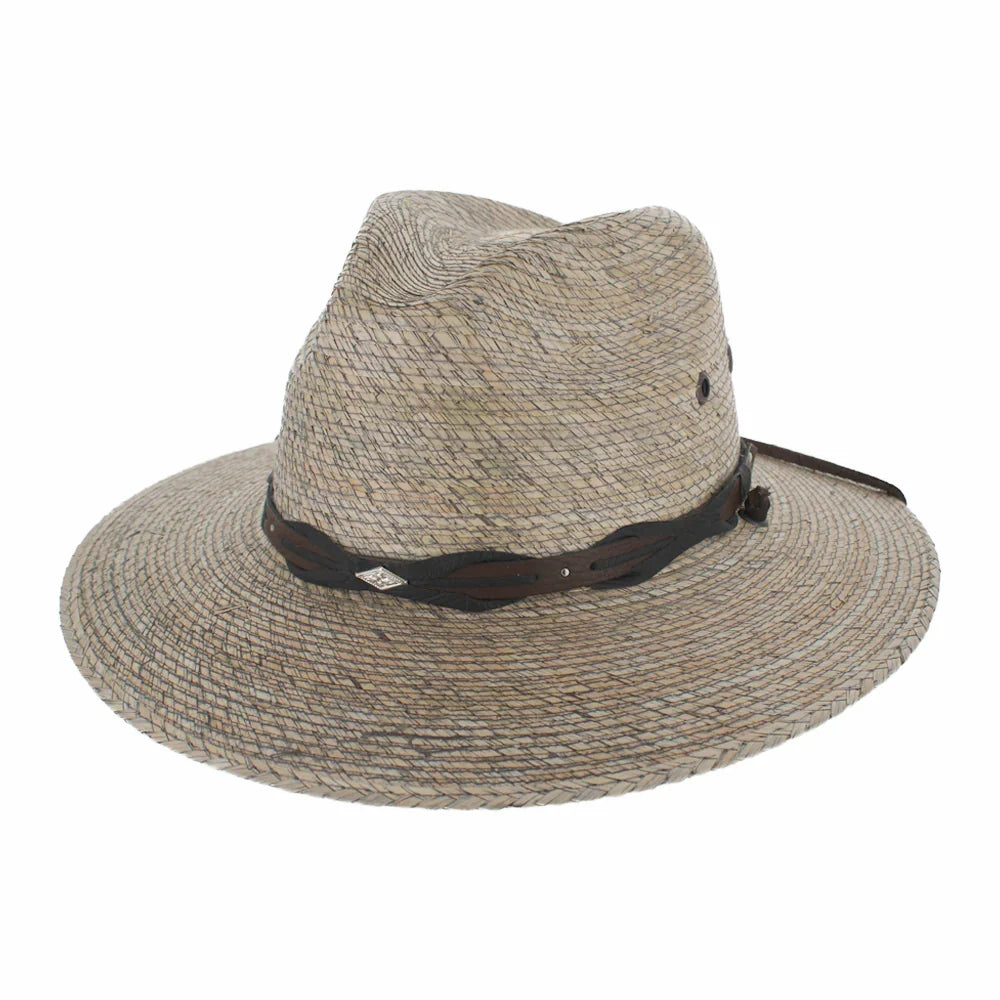 Stetson Marco - Sombrero de safari de paja de palma