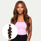 Extensiones de Cabello Humano 100% Ondulado Marrón Medio